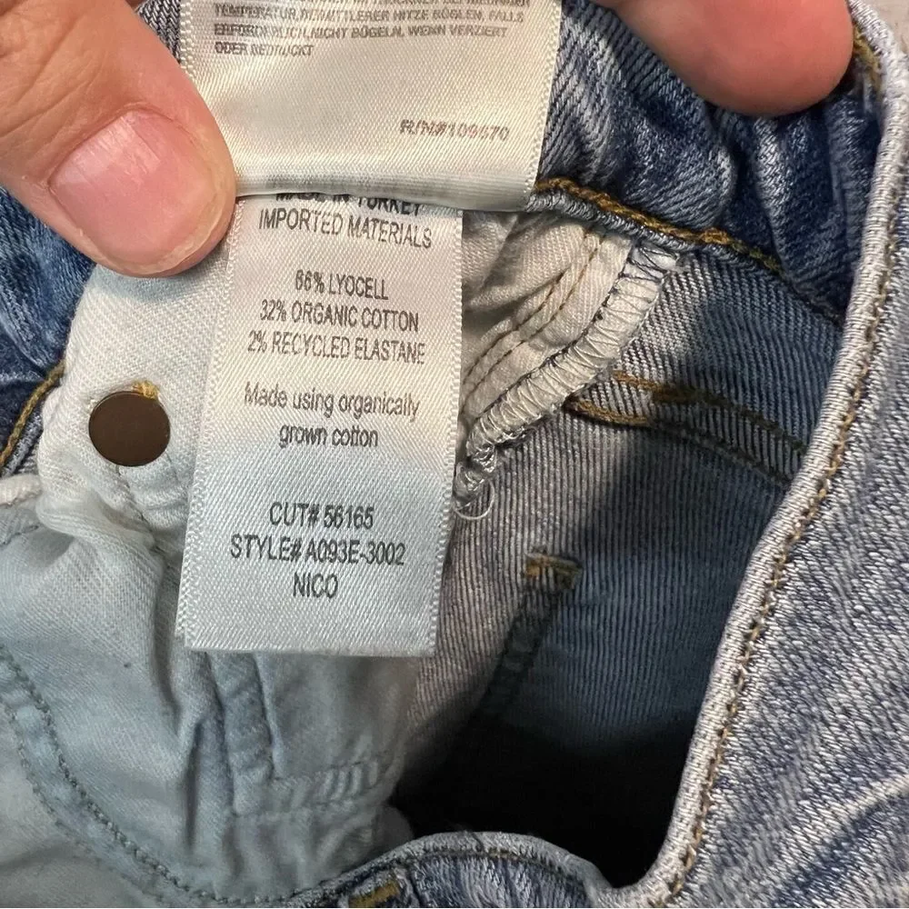 Agolde Nico High-Rise Slim Jeans size 25